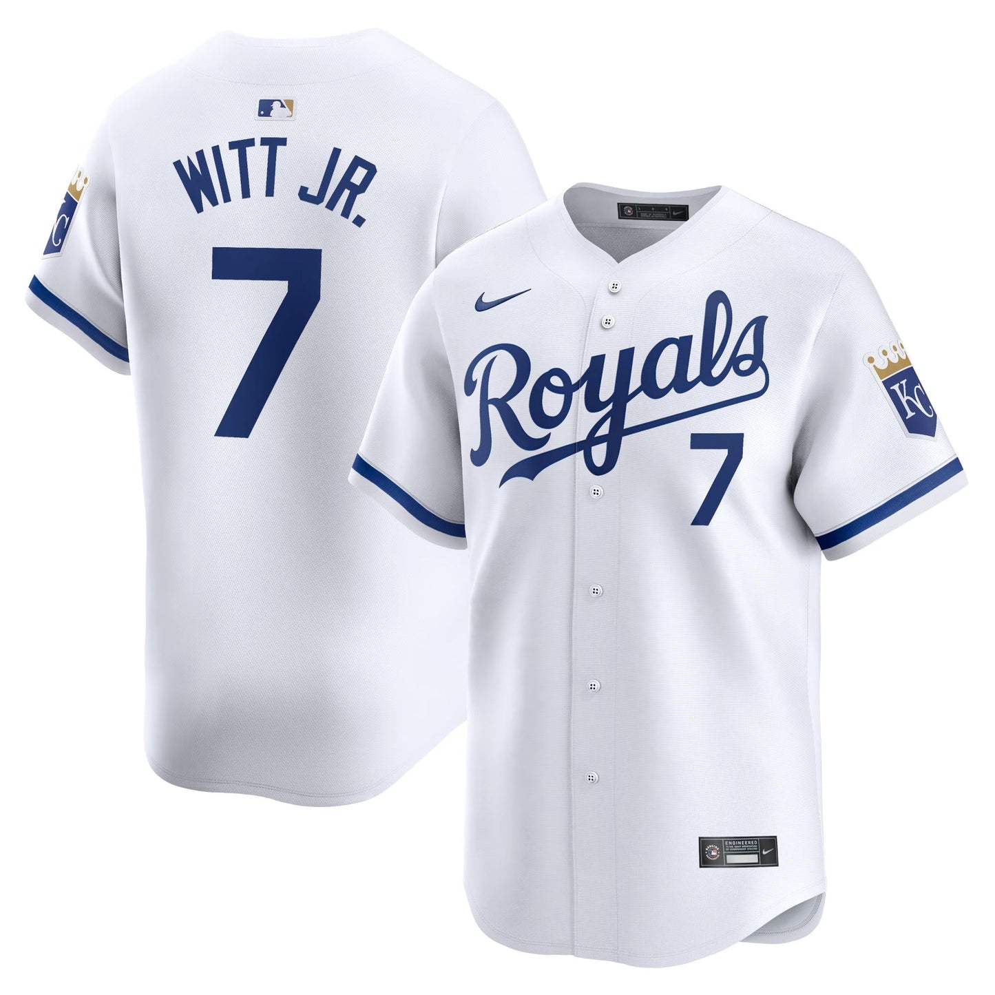 Bobby Witt Jr Kansas City Royals Home Jersey - White
