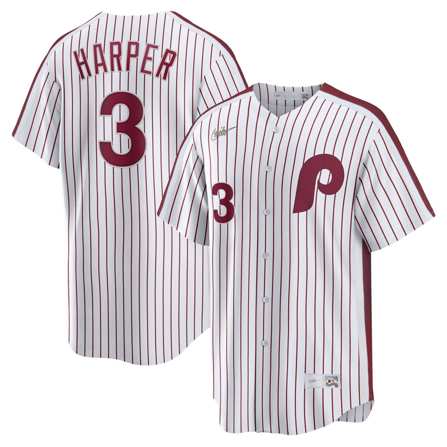 Bryce Harper Philadelphia Phillies Cooperstown Limited Jersey – White