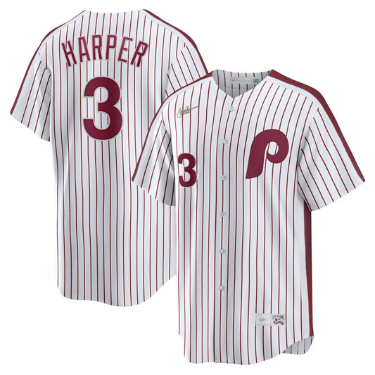 Bryce Harper Philadelphia Phillies Cooperstown Limited Jersey – White