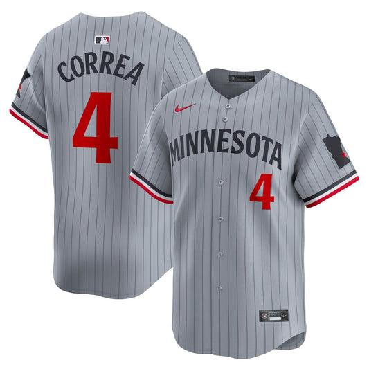 Carlos Correa Minnesota Twins Road Jersey - Gray