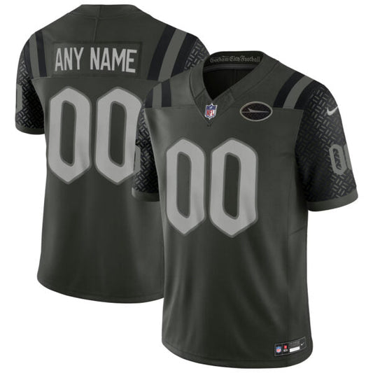 Custom New York Jets 2025 Rivalries Collection Jersey - Gotham Green