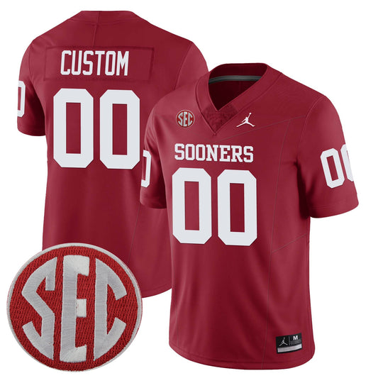 Custom Oklahoma Sooners Alumni Player Jersey - Crimson