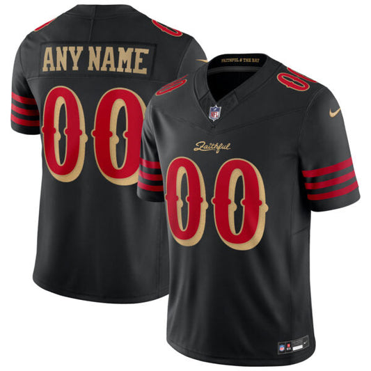 Custom San Francisco 49ers 2025 Rivalries Collection Jersey - Black