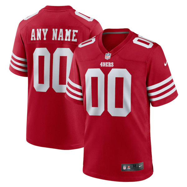Custom San Francisco 49ers Jersey - Red