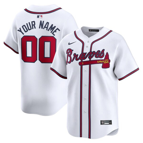 Custom Atlanta Braves Home Jersey - White