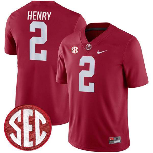 Derrick Henry Alabama Crimson Tide Jersey - Crimson