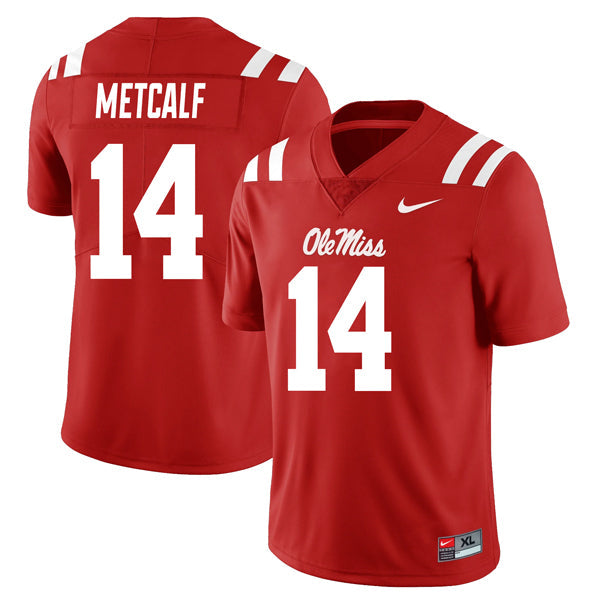 DK Metcalf Ole Miss Rebels Jersey - Red