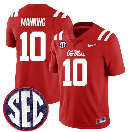 Eli Manning Ole Miss Rebels Jersey - Red