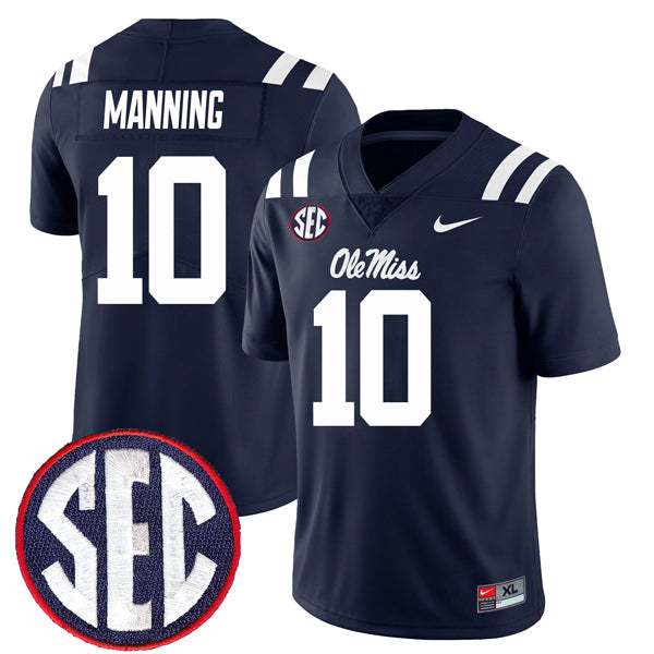 Eli Manning Ole Miss Rebels Jersey - Navy