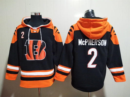 Evan McPherson Cincinnati Bengals Hoodie Jersey - Black