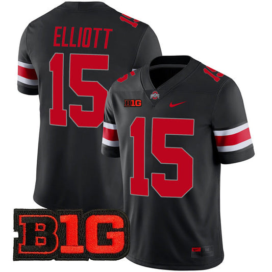 Ezekiel Elliott Ohio State Buckeyes Jersey – Black