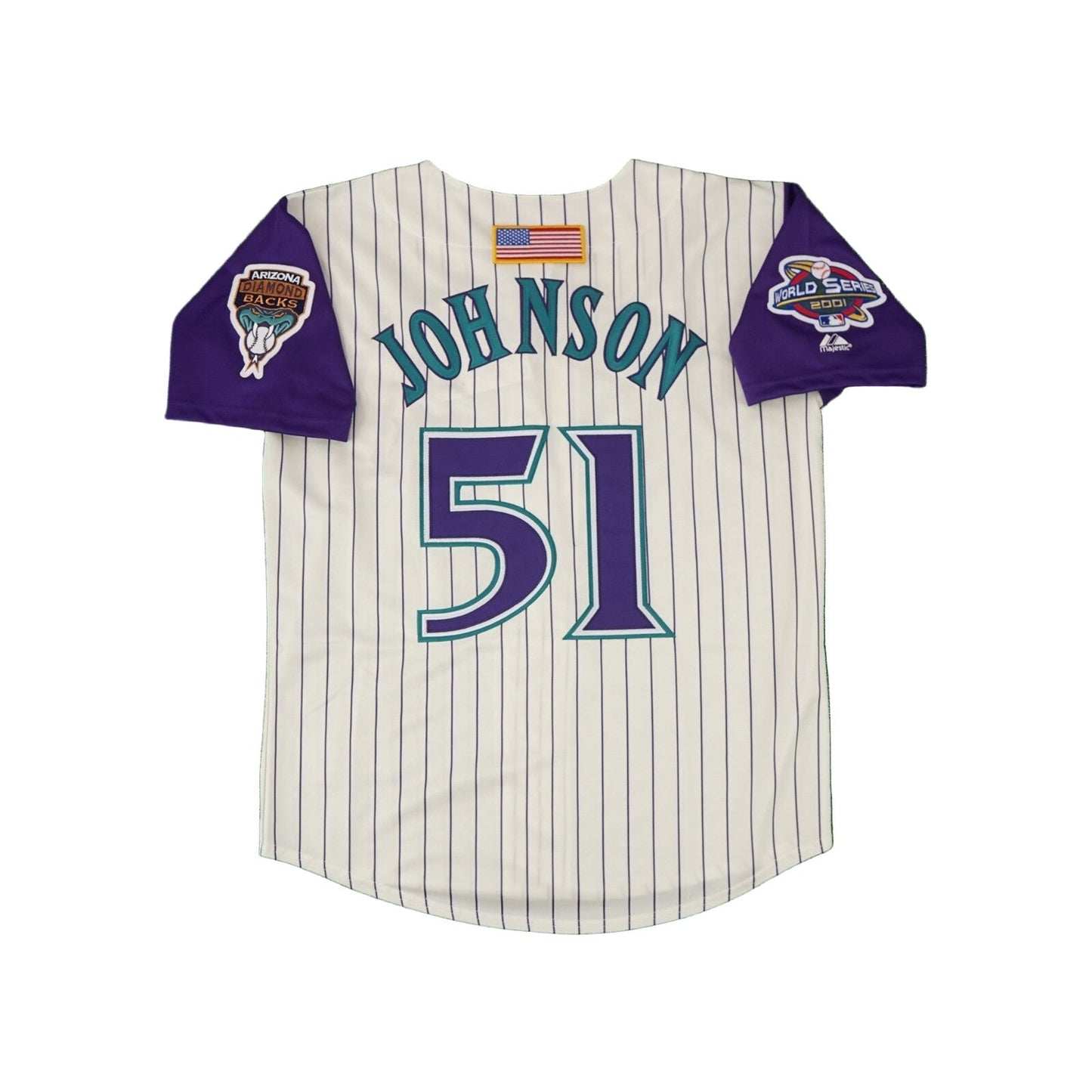Randy Johnson 2001 Arizona Diamondbacks Alternate World Series Jersey - Ivory