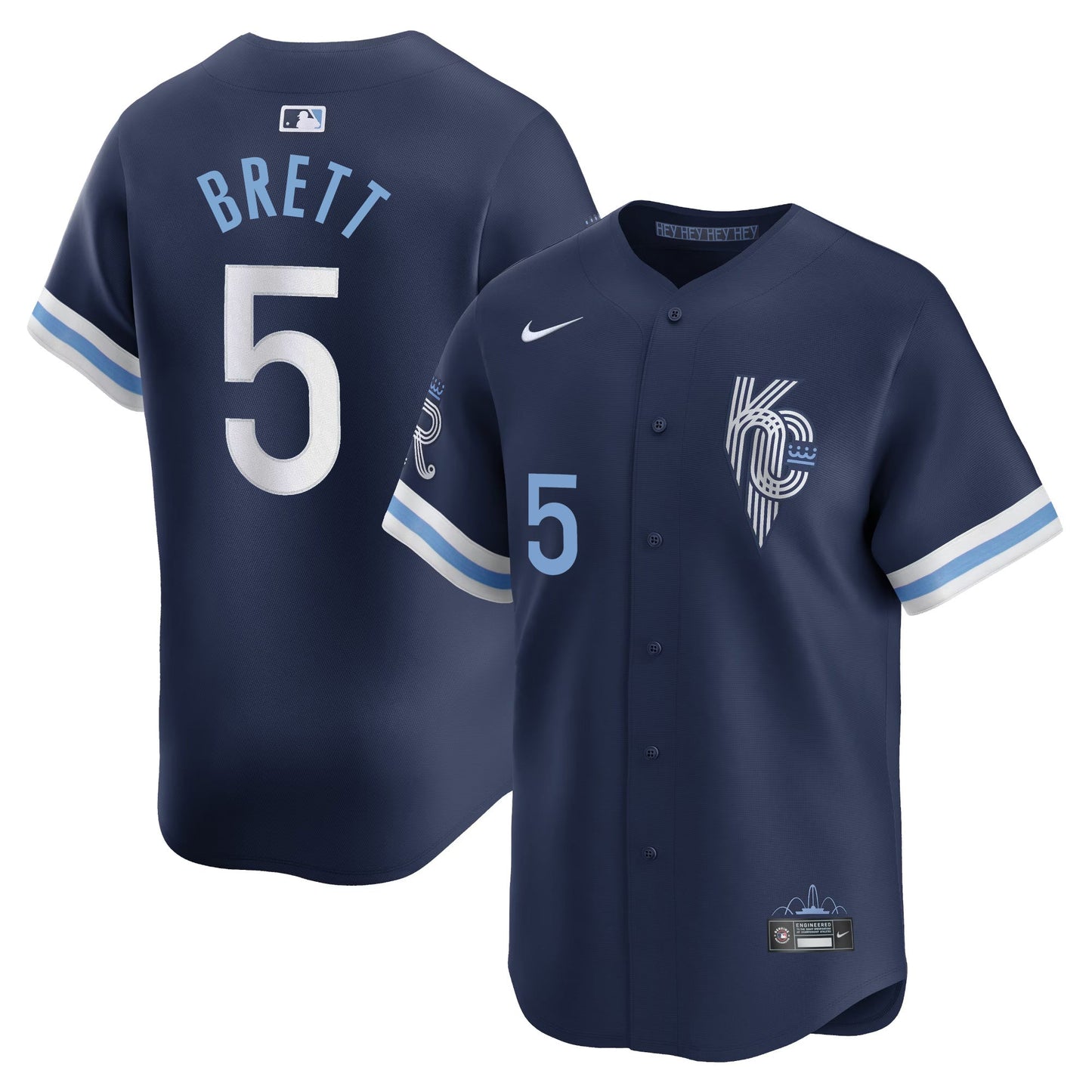George Brett Kansas City Royals City Connect Jersey - Navy