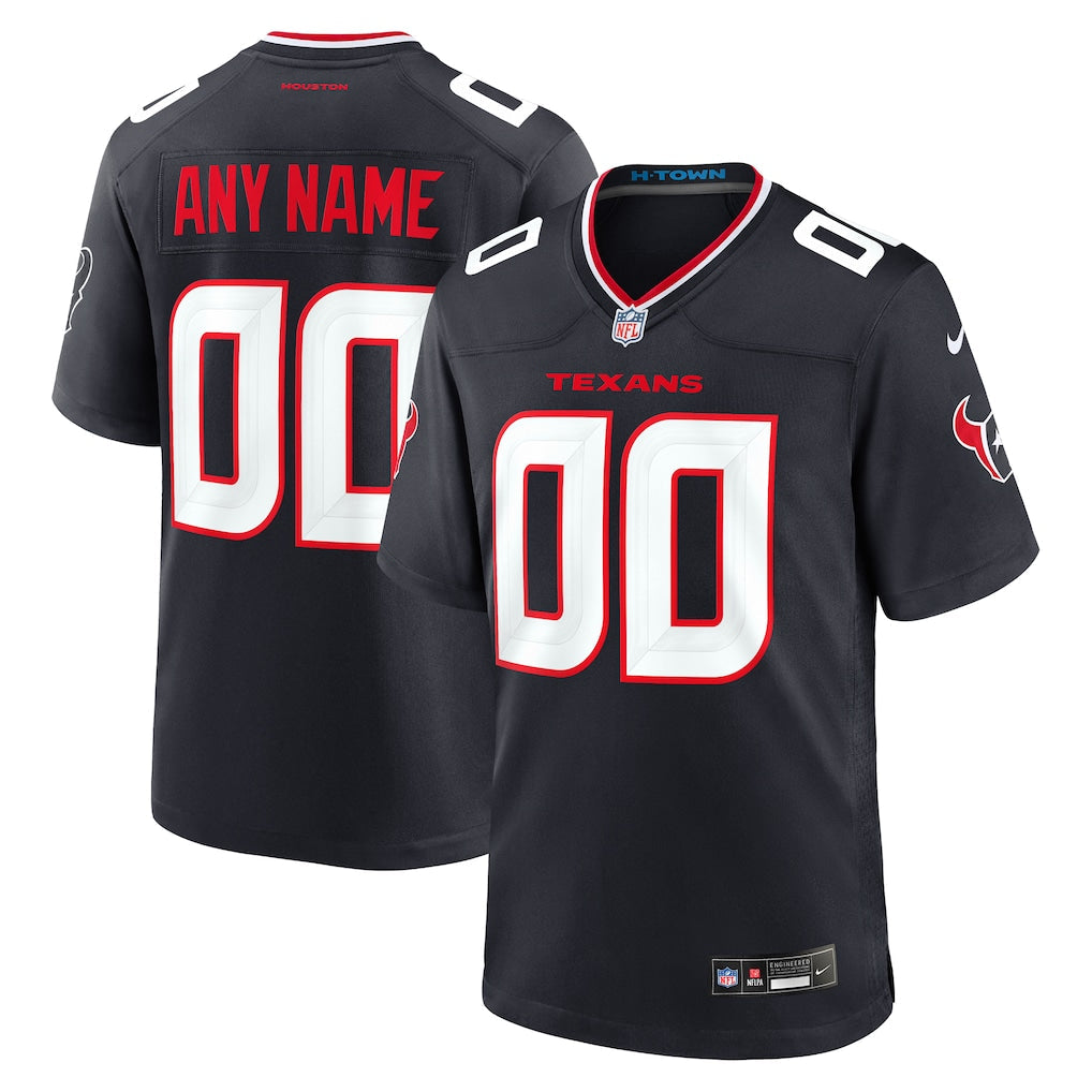 Custom Houston Texans Jersey - Navy