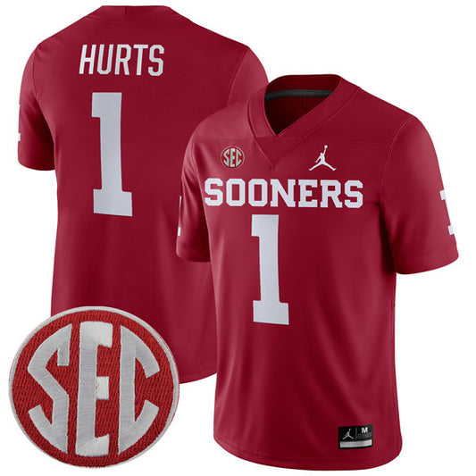 Jalen Hurts Oklahoma Sooners Alumni Player Jersey - Crimson