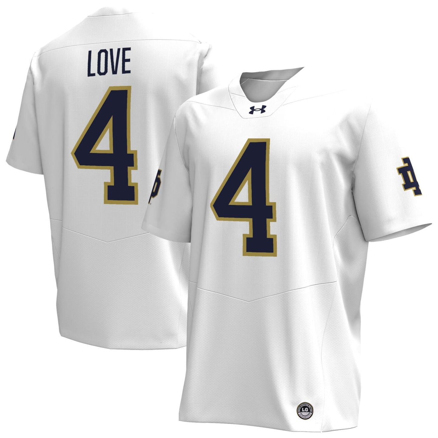 Jeremiyah Love Notre Dame Fighting Irish Jersey - White
