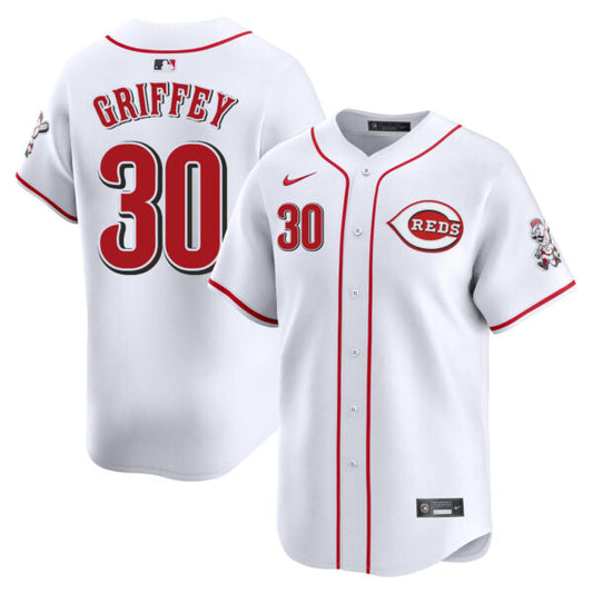 Ken Griffey Jr Cincinnati Reds Home Limited Jersey - White