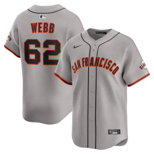 Logan Webb San Francisco Giants Road Limited Jersey - Gray
