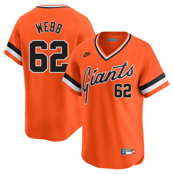 Logan Webb San Francisco Giants Cooperstown Collection Jersey - Orange