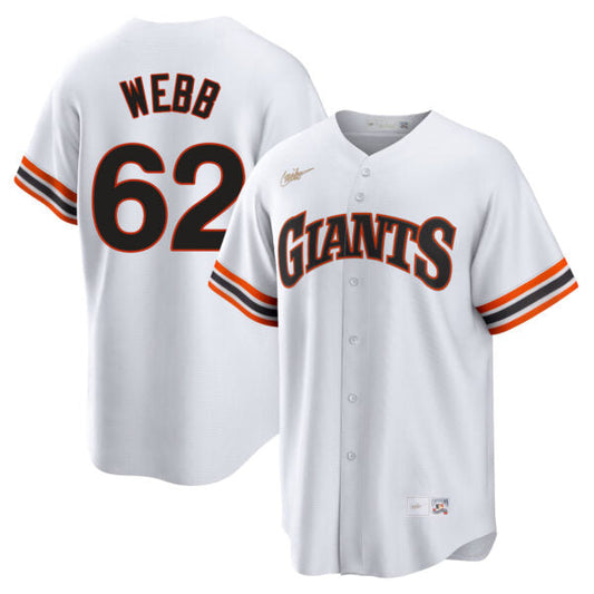 Logan Webb San Francisco Giants Cooperstown Collection Jersey - White