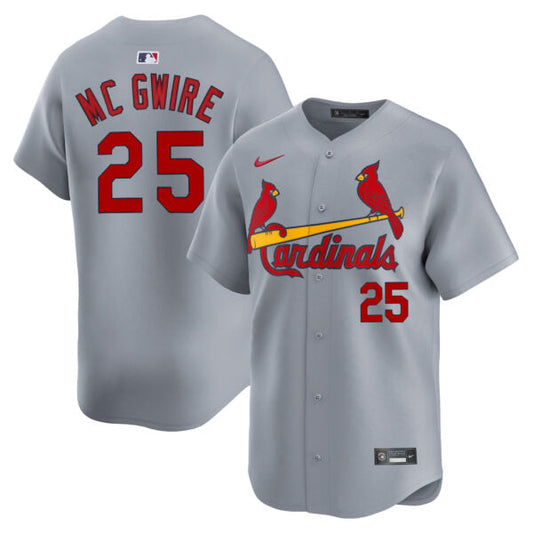 Mark McGwire St. Louis Cardinals Road Limited Jersey - Gray