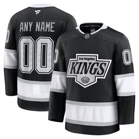 Custom Los Angeles Kings Home Premium Jersey - Black