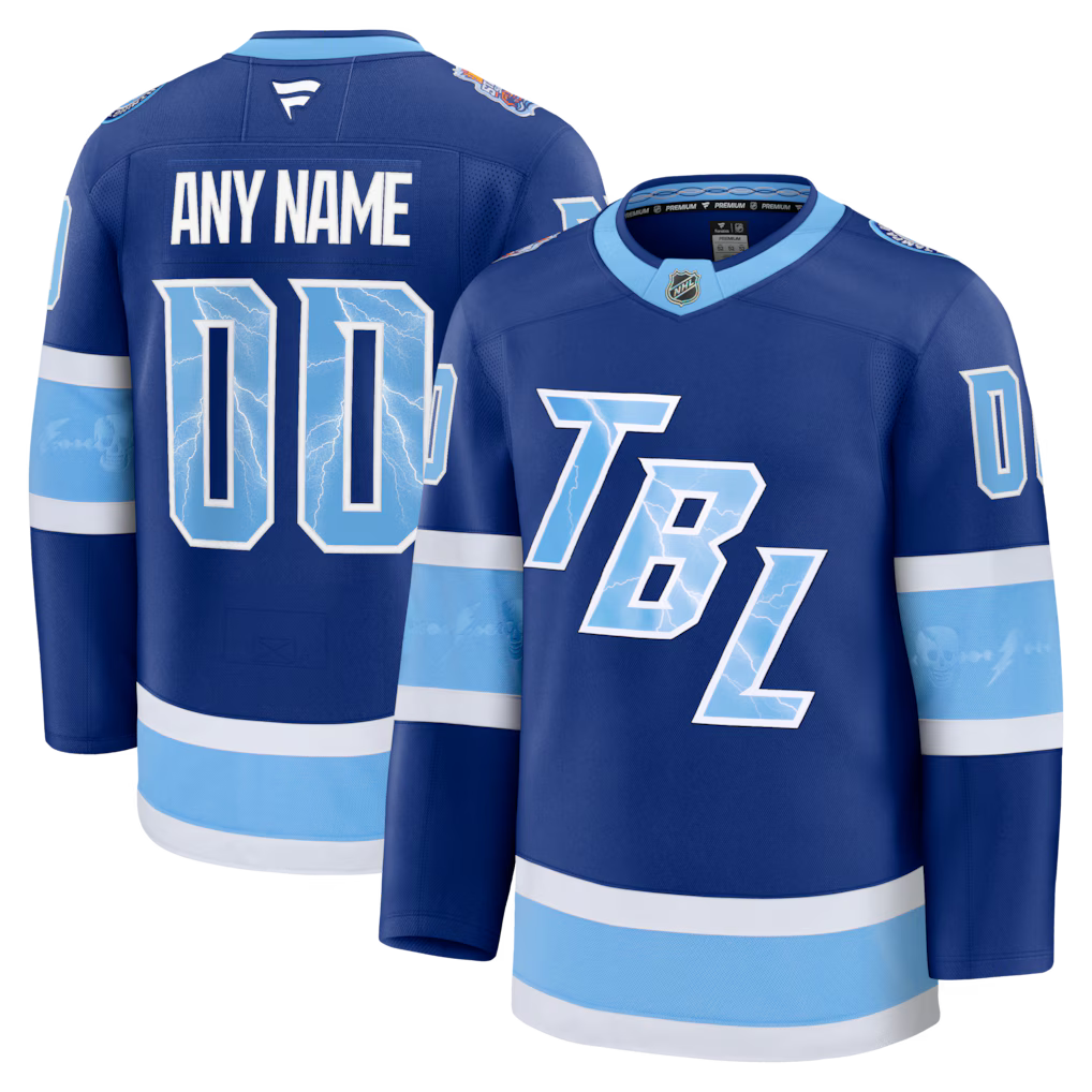 Custom Tampa Bay Lightning 2026 NHL Stadium Series Jersey - Blue