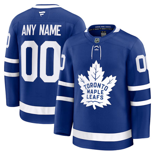 Custom Toronto Maple Leafs Home Premium Jersey - Blue