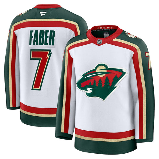 Brock Faber Minnesota Wild 25th Anniversary Premium Jersey - White