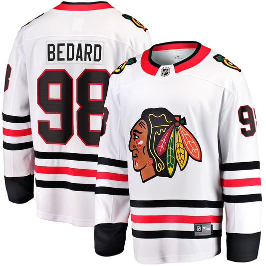 Connor Bedard Chicago Blackhawks Away Jersey - White