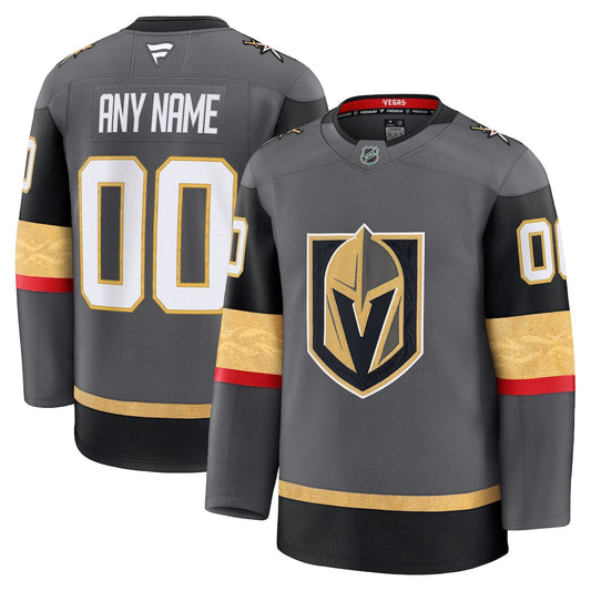 Custom Vegas Golden Knights Alternate Premium Jersey - Gray