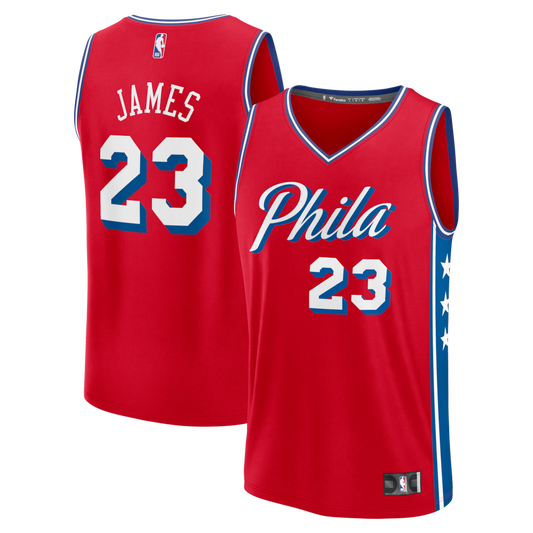 LeBron James Philadelphia 76ers Unisex Jersey - Statement Edition - Red