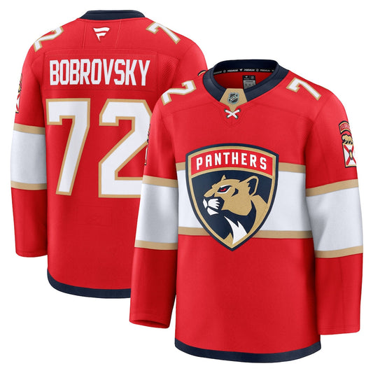 Sergei Bobrovsky Florida Panthers Home Premium Jersey - Red