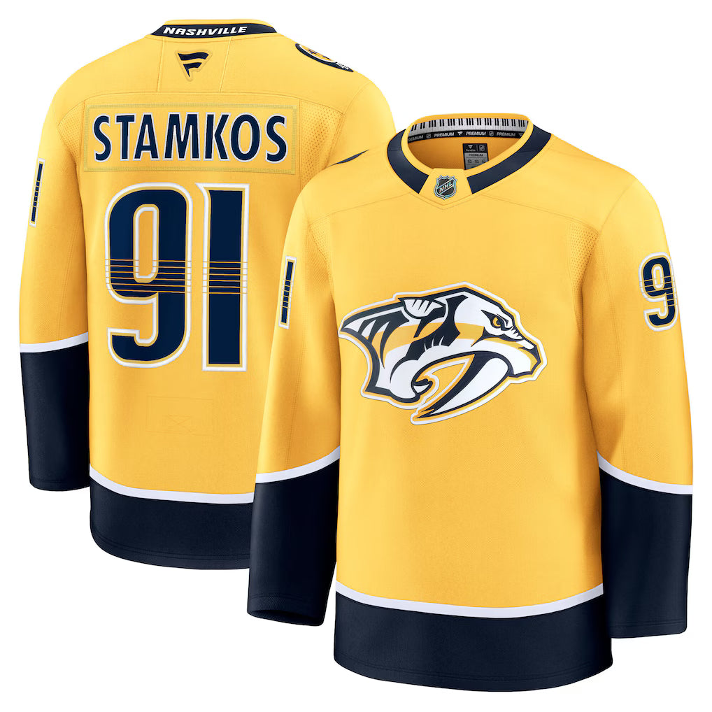 Steven Stamkos Nashville Predators Home Premium Jersey - Yellow