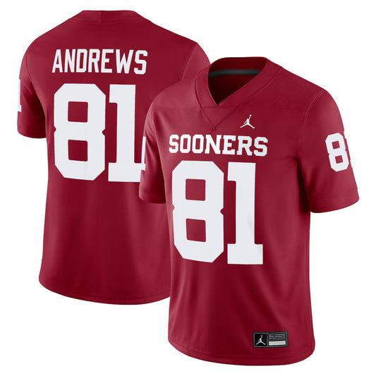 Mark Andrews Oklahoma Sooners Alumni Player Jersey - Crimson