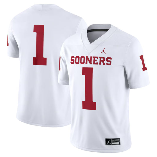 #1 Oklahoma Sooners Game Jersey - White