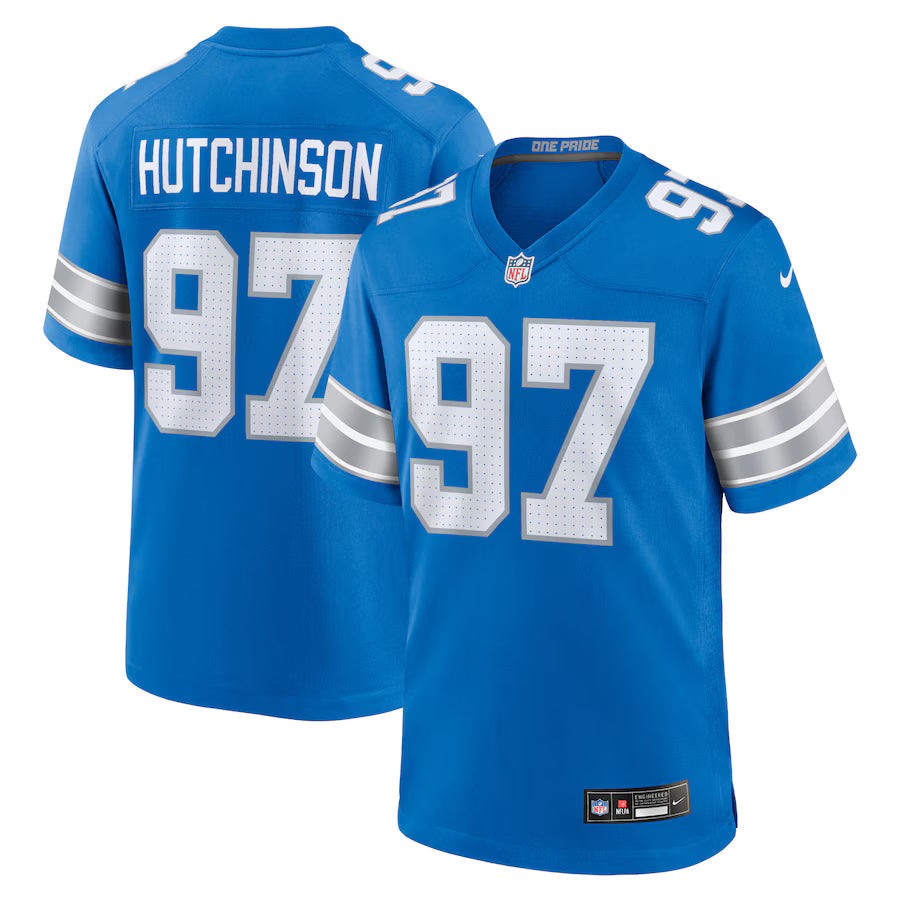 Aidan Hutchinson Detroit Lions Jersey - Blue