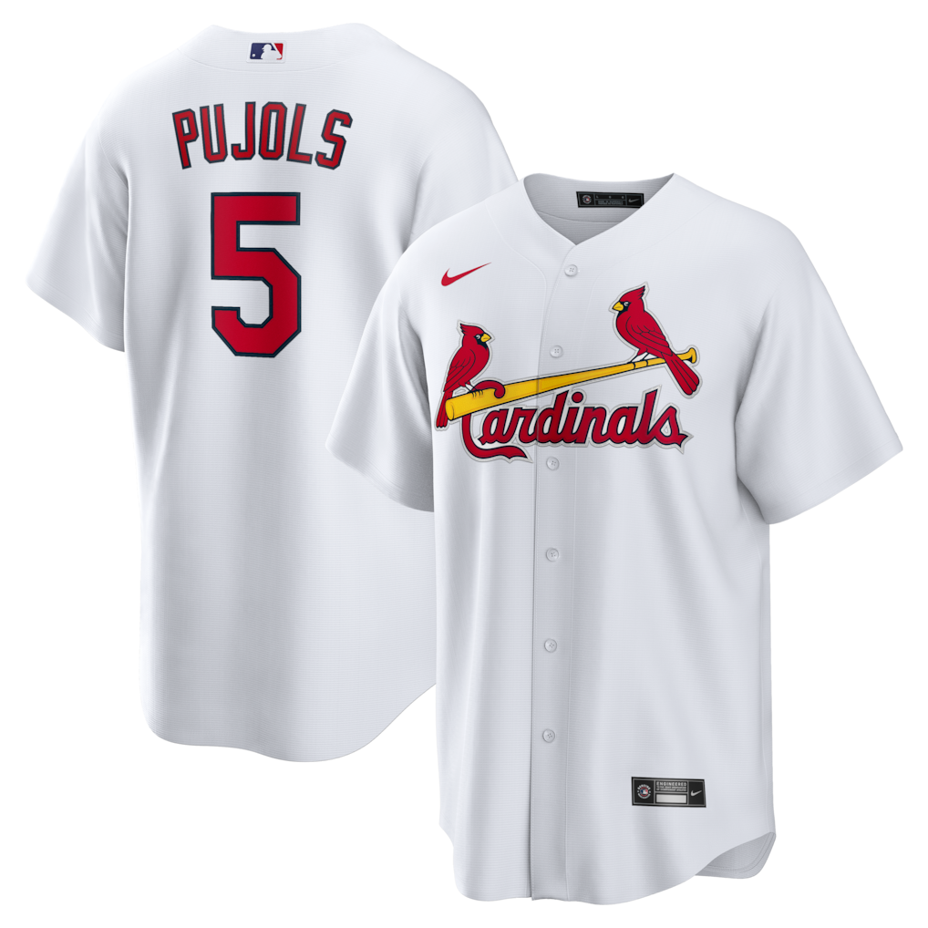 Albert Pujols St. Louis Cardinals Home Retired Player Jersey - White