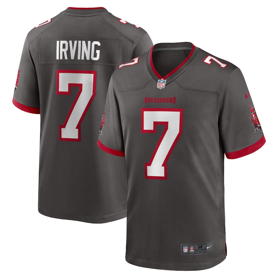 Bucky Irving Tampa Bay Buccaneers Alternate Jersey - Pewter