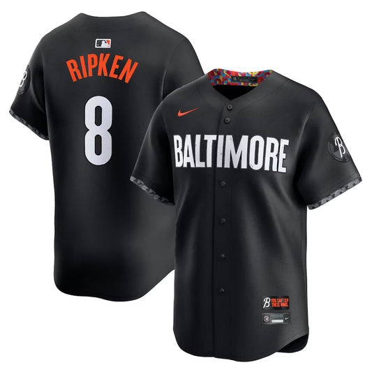 Cal Ripken Jr. Baltimore Orioles City Connect Jersey - Black