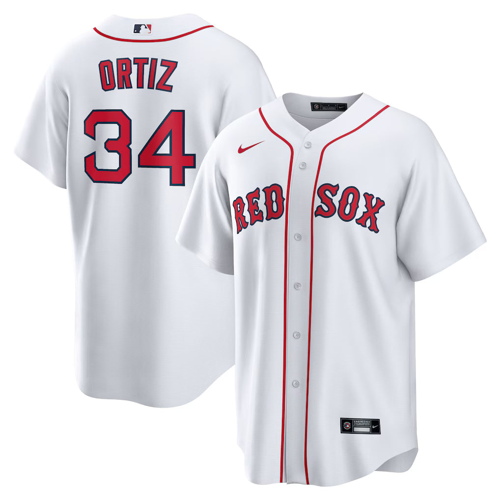 David Ortiz Boston Red Sox Home Player Jersey - White