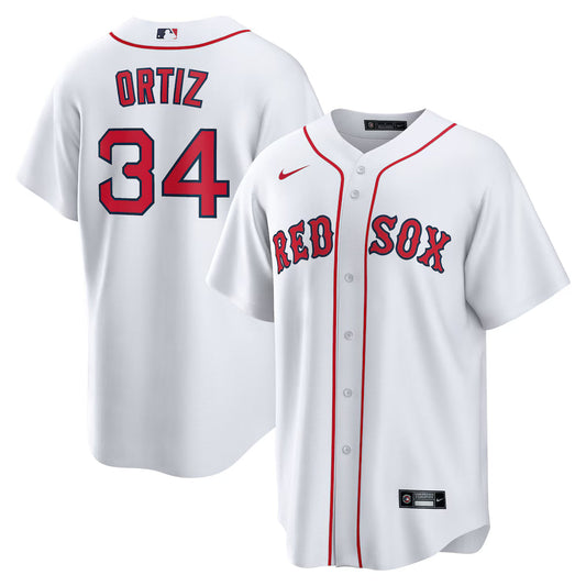 David Ortiz Boston Red Sox Home Player Jersey - White