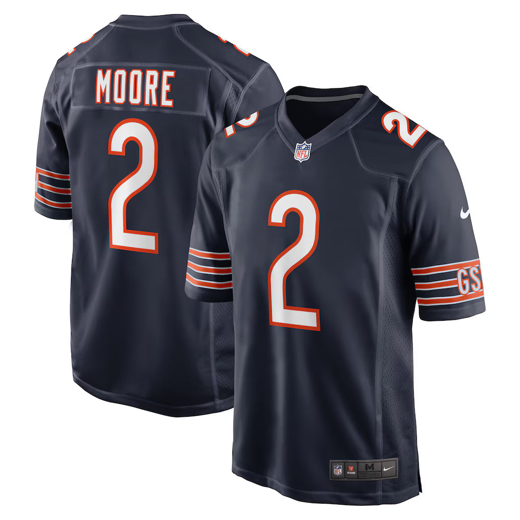 D.J. Moore Chicago Bears Jersey - Navy