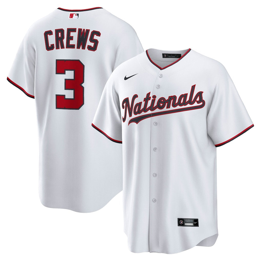 Dylan Crews Washington Nationals Home Jersey - White
