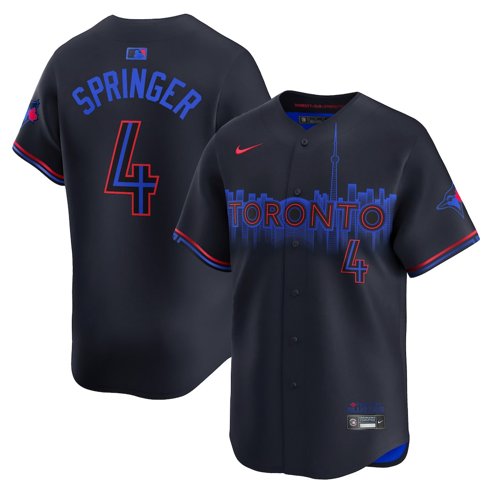 George Springer Toronto Blue Jays City Connect Limited Player Jersey - Black