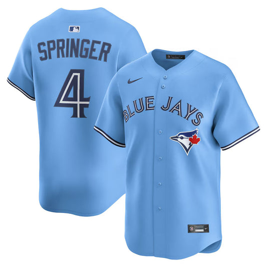 George Springer Toronto Blue Jays Alternate 2 Jersey - Powder Blue