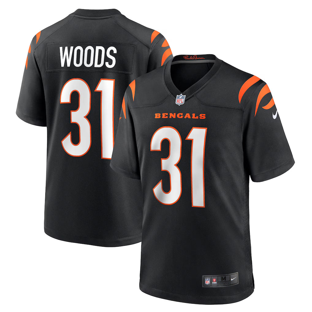 Ickey Woods Cincinnati Bengals Retired Player Jersey - Black