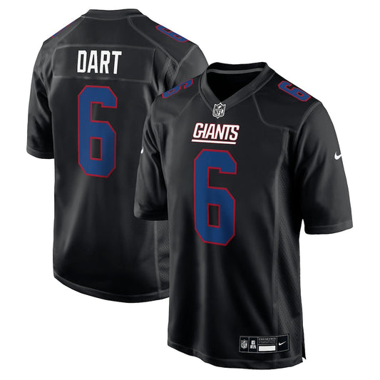 Jaxson Dart New York Giants Jersey - Carbon Black