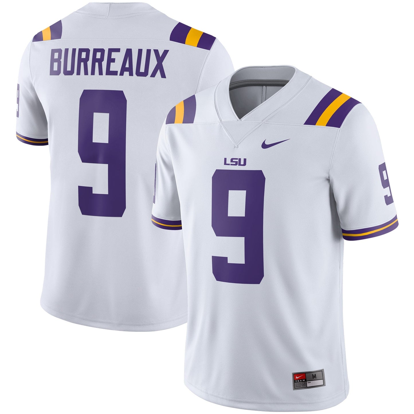 Joe Burreaux LSU Tigers Alumni Jersey - White