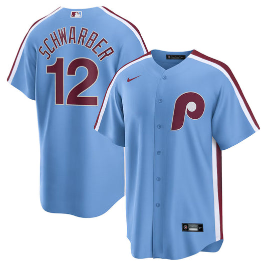 Kyle Schwarber Philadelphia Phillies Alternate Jersey - Light Blue
